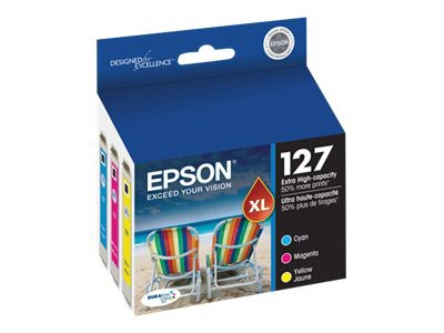 Epson 127 Multi-Pack With Sensor - 3-pack - Extra High Capacity