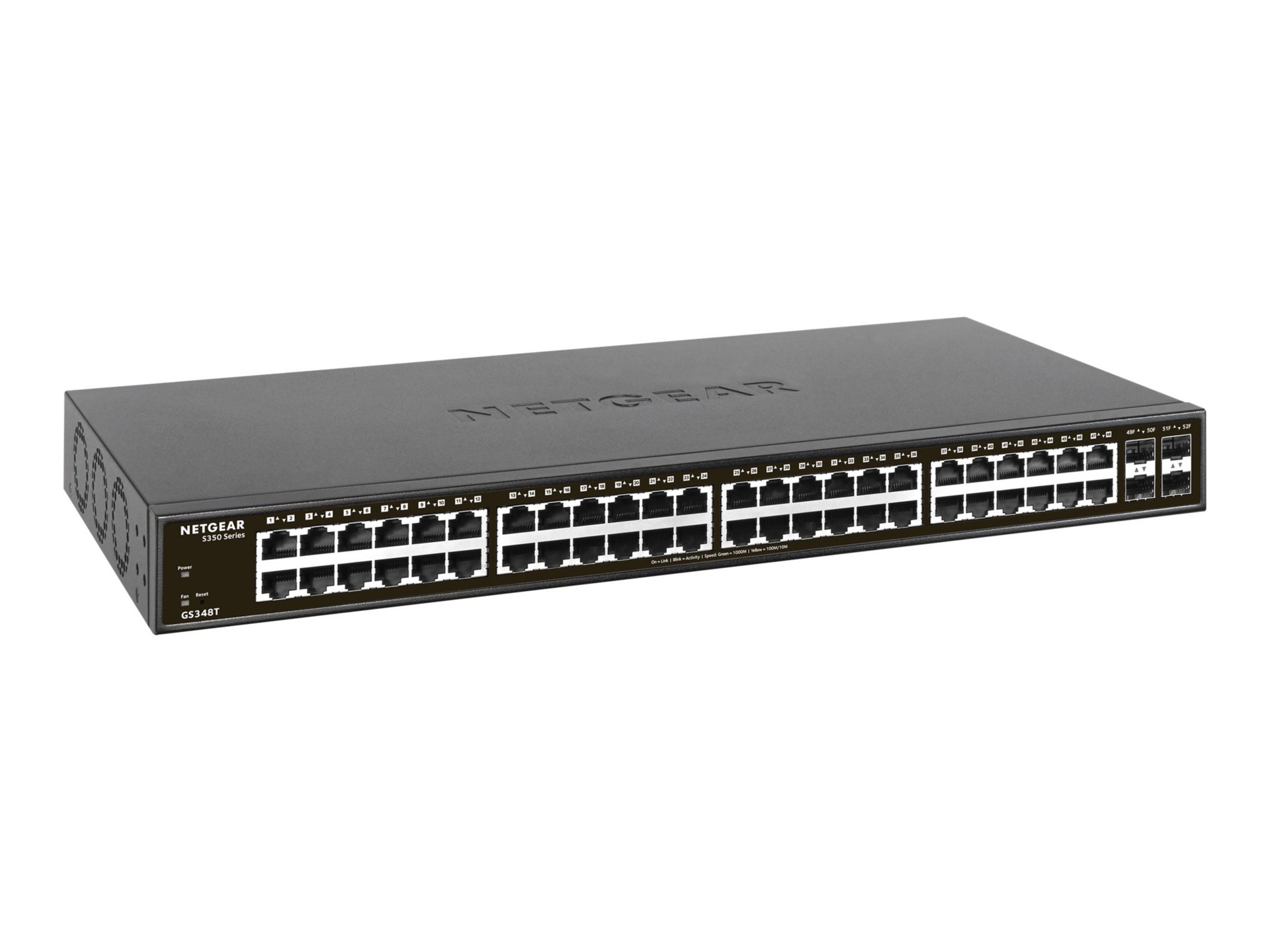 NETGEAR S350 48-Port Gigabit Smart Managed Pro Switch with 4 SFP(GS348T