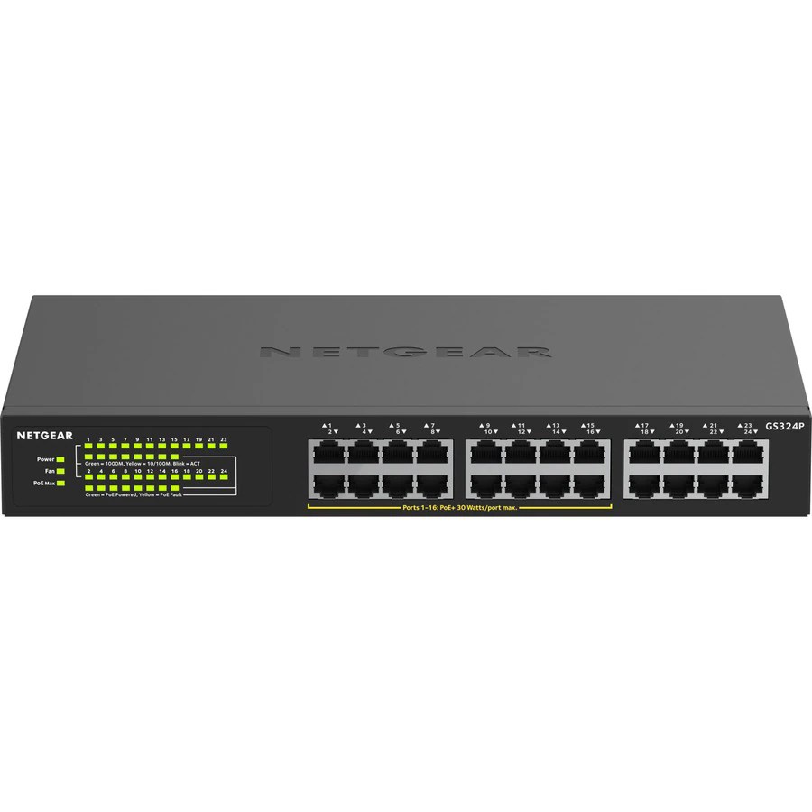 Netgear GS324P Ethernet Switch - GS324P-100NAS - Modular Switches - CDW.com