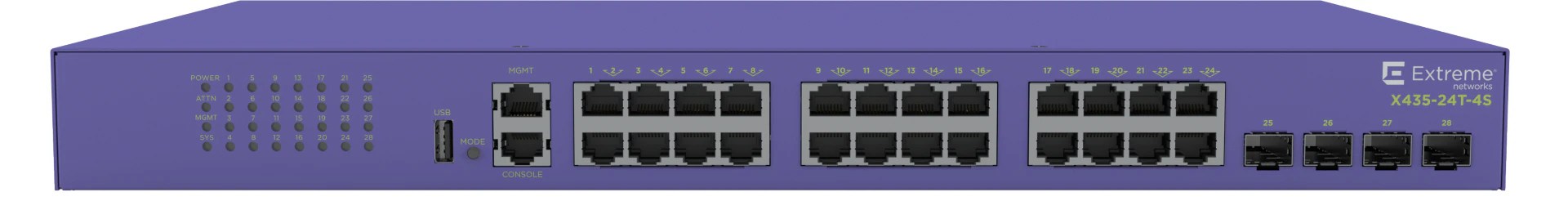 Extreme Networks ExtremeSwitching X435-24T-4S - switch - 24 ports