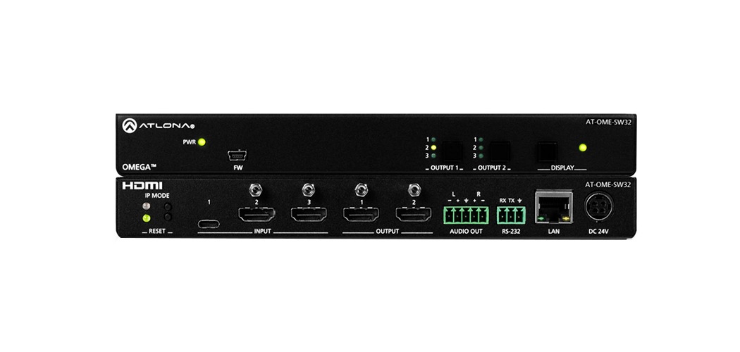ATLONA 3X2 MATRIX SWITCHER F/HDMI - 1010134