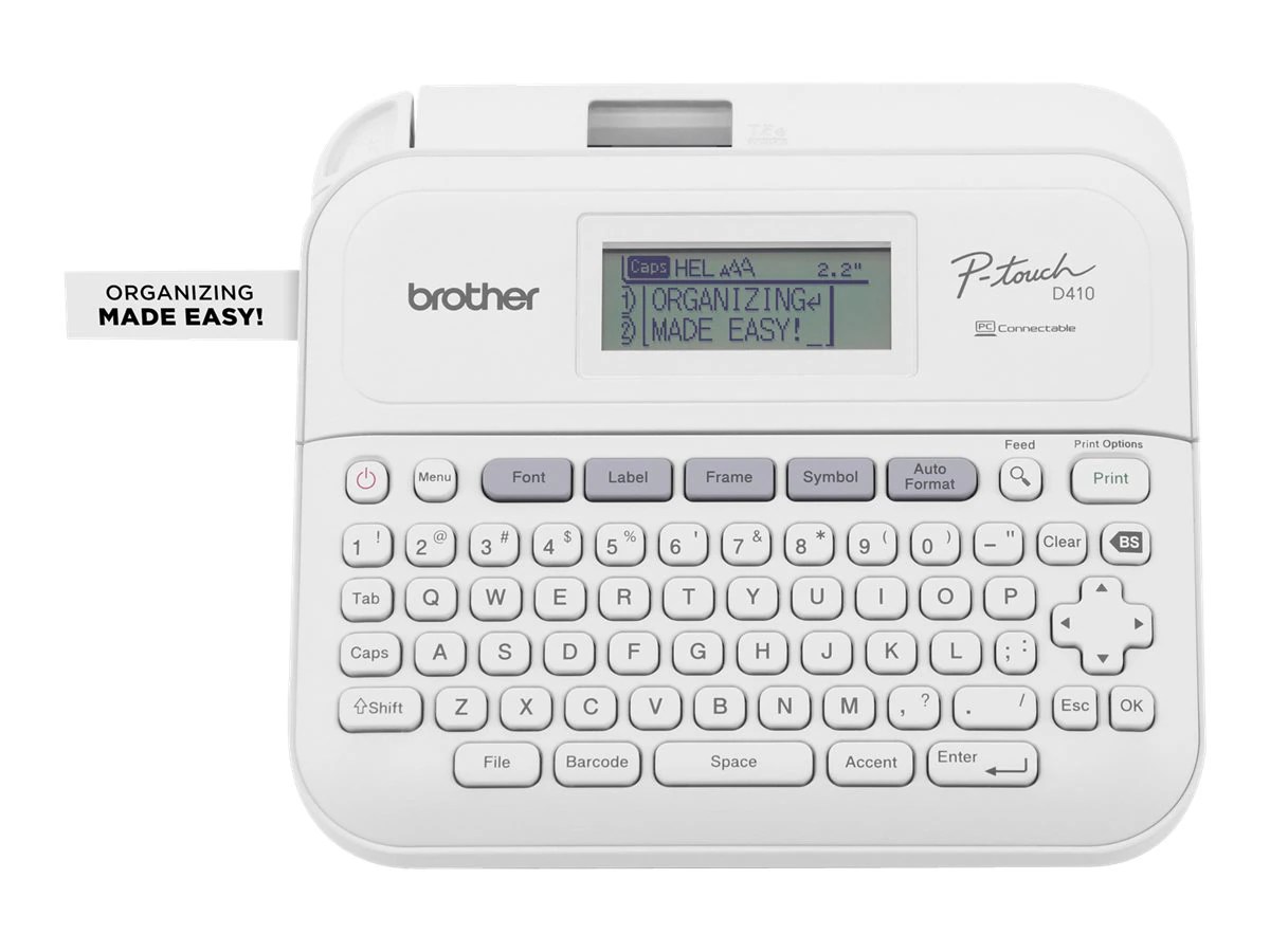 Brother P-Touch PT-D410 - labelmaker - B/W - thermal transfer - PTD410