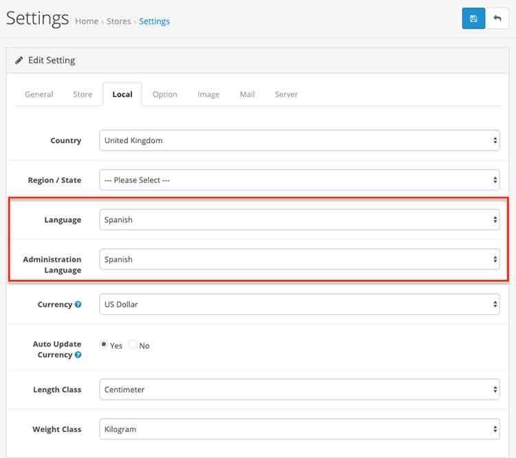 Add a new language in Opencart 3 and ways to set a default language