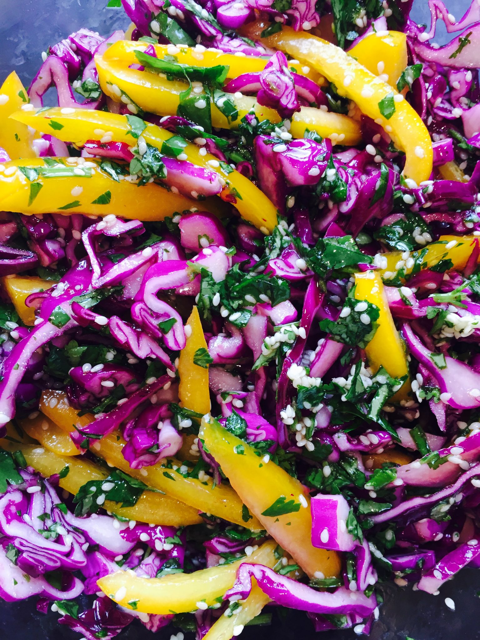 Red Cabbage & Coriander Salad Recipe  of Goodness
