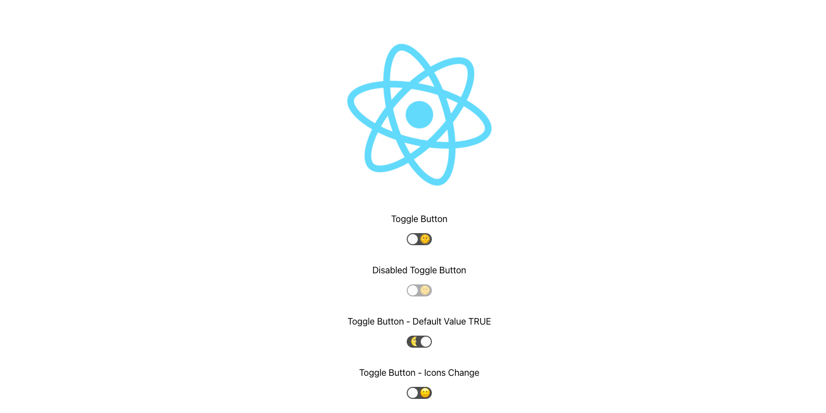 GitHub webomnizz/reacttogglebutton Custom Toggle Button in React