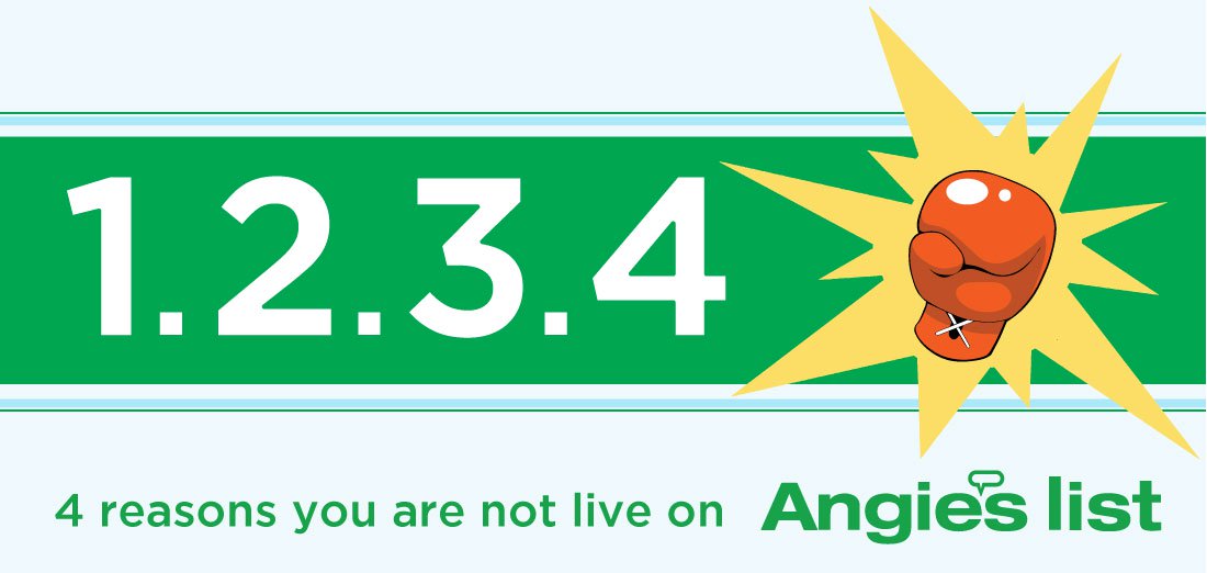 4 Reasons why your Angie's List Business Listing isn't showing!