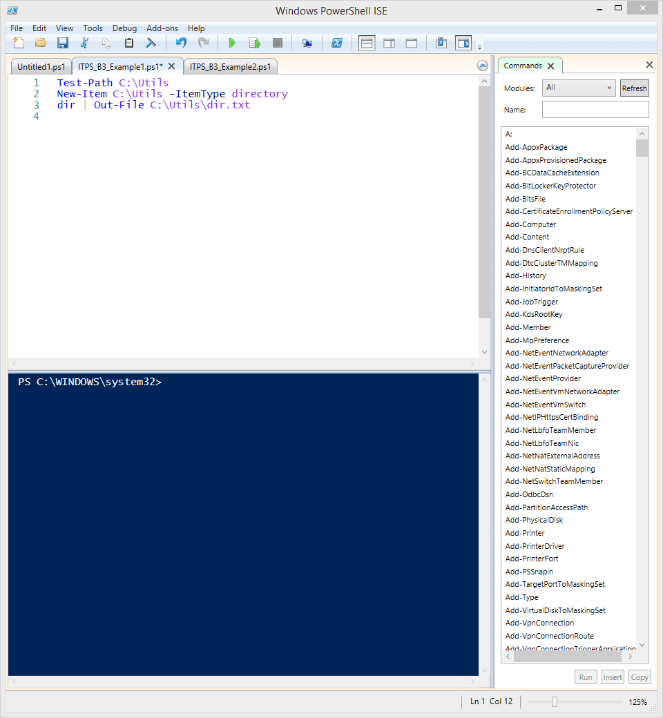 Intro to PowerShell 3 The PowerShell ISE WeBreakTech