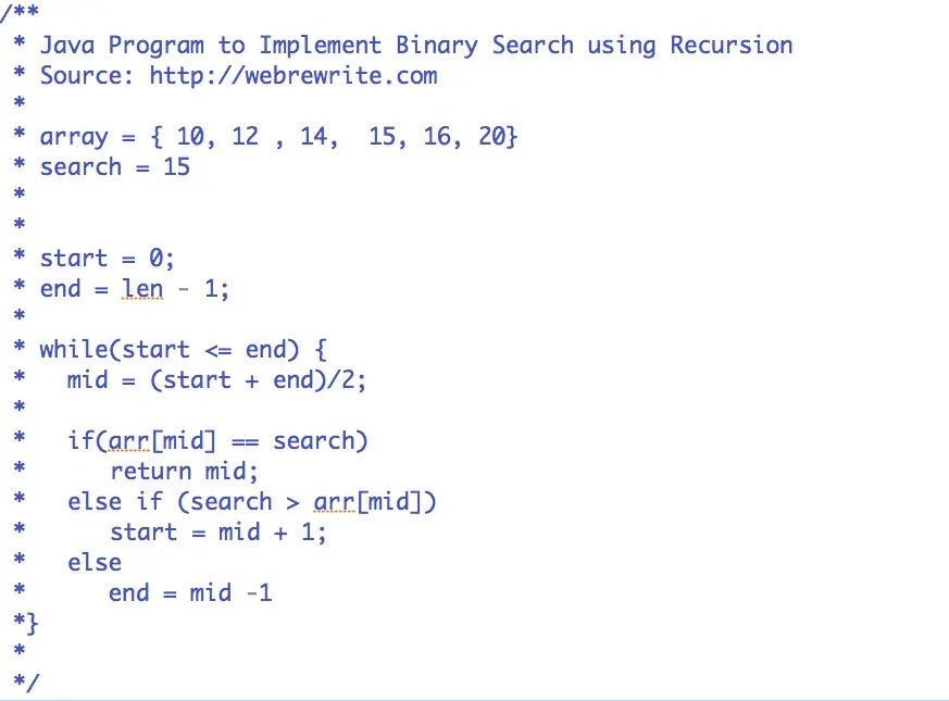 Binary Search using Recursion in Java Explained with Video Tutorial