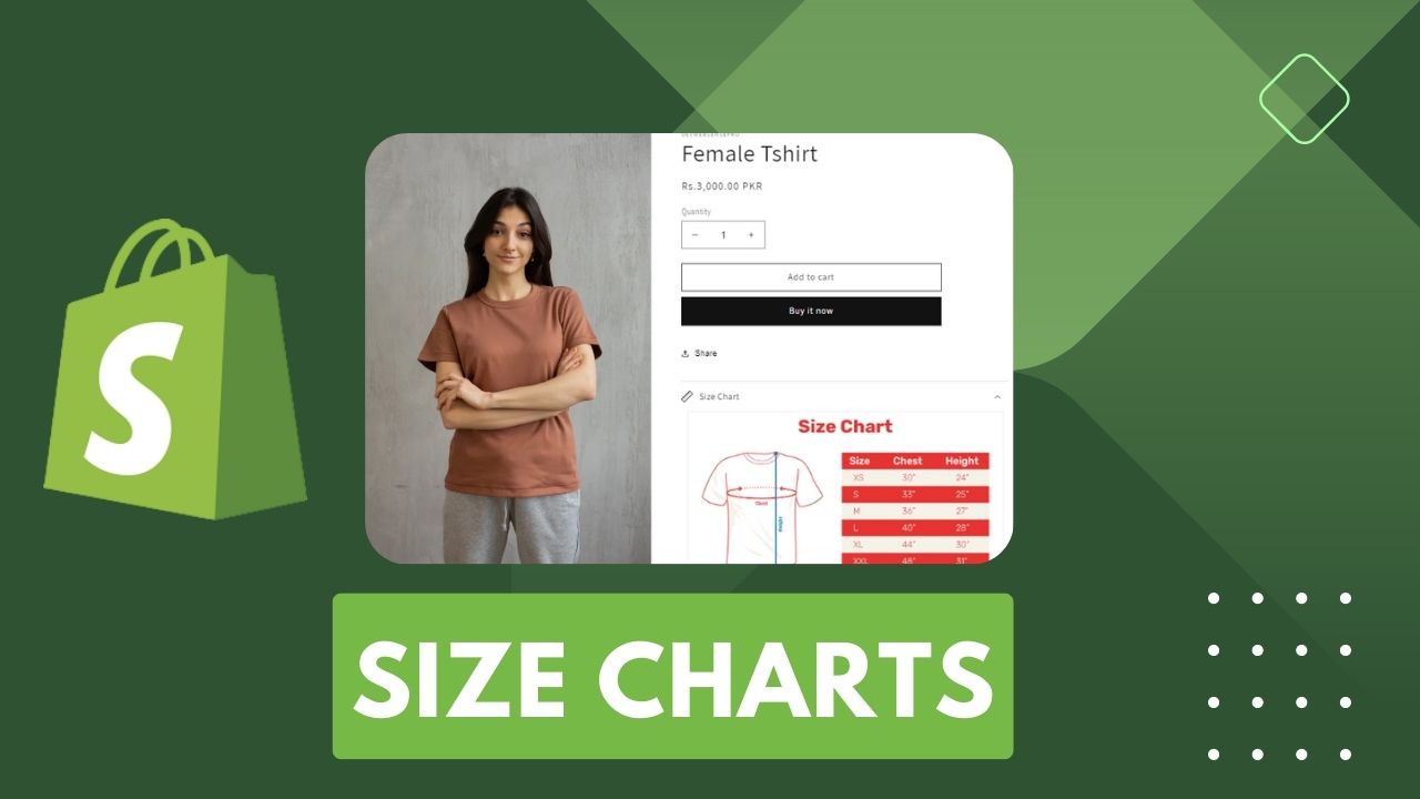 How to Add Size Charts to Shopify Product Pages SensePro