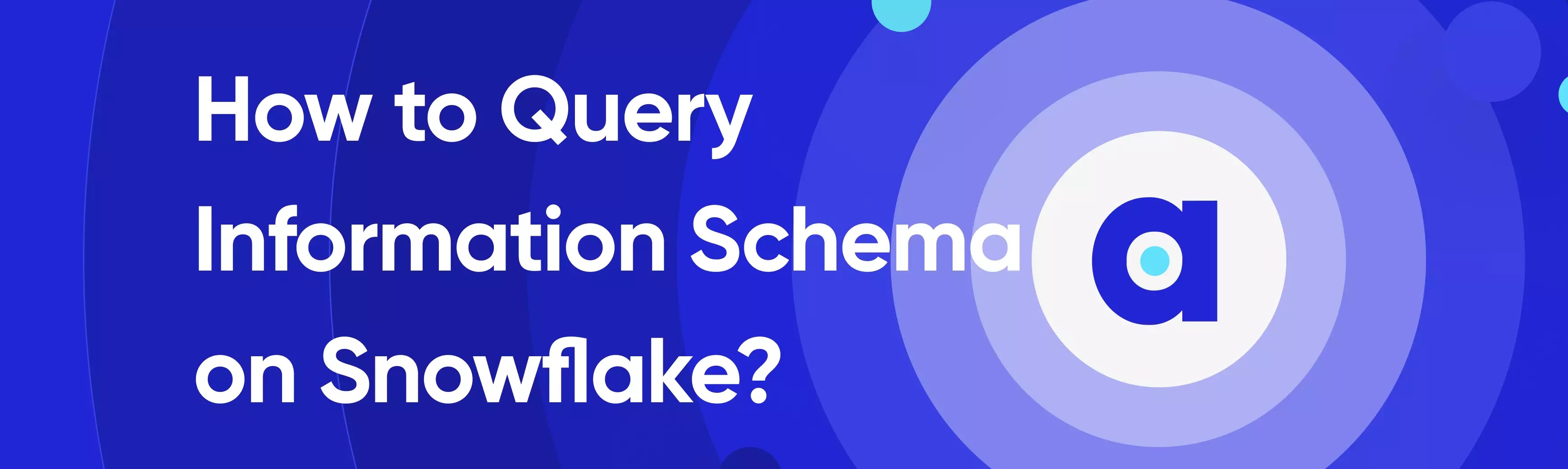 How to Query Information Schema on Snowflake?