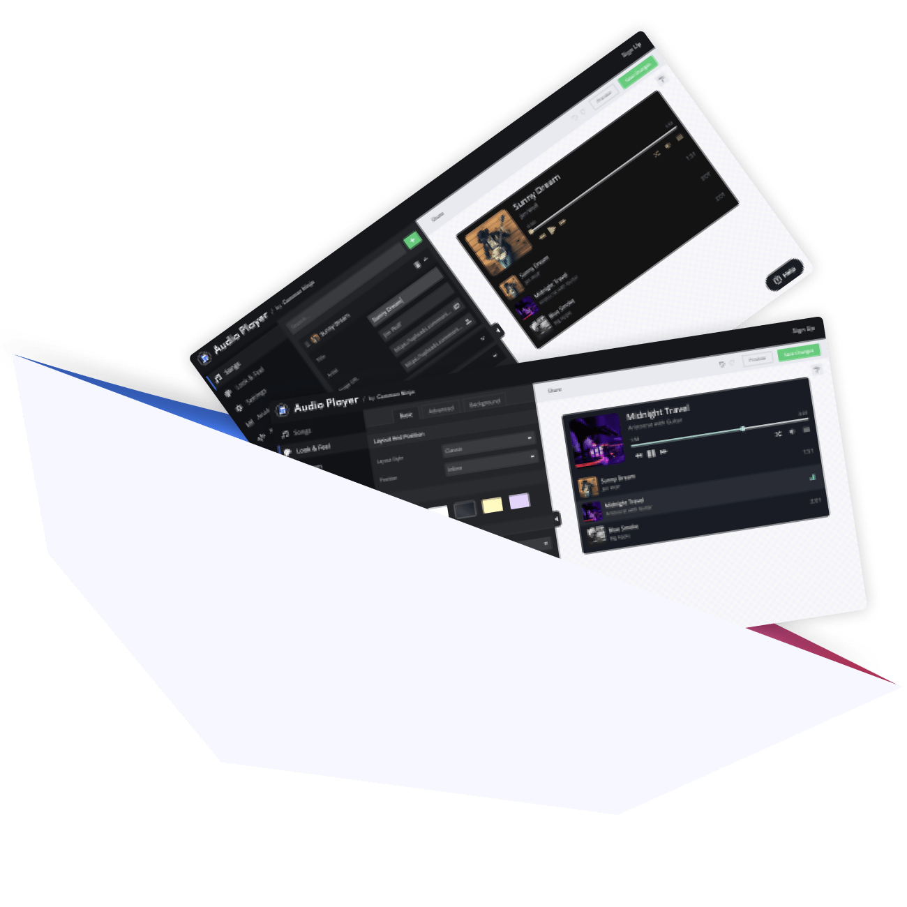 A Free, Fully Customizable & Fully Responsive Audio Player widget for