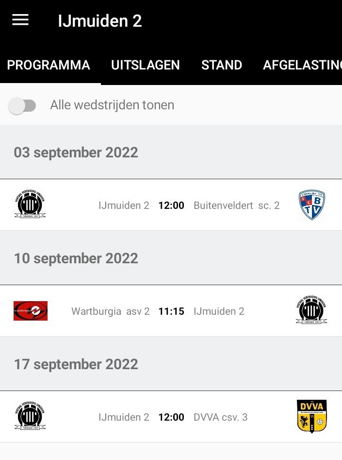 V.v. Ijmuiden 2 - Indeling Knvb Districtsbeker West I 2022-2023 -