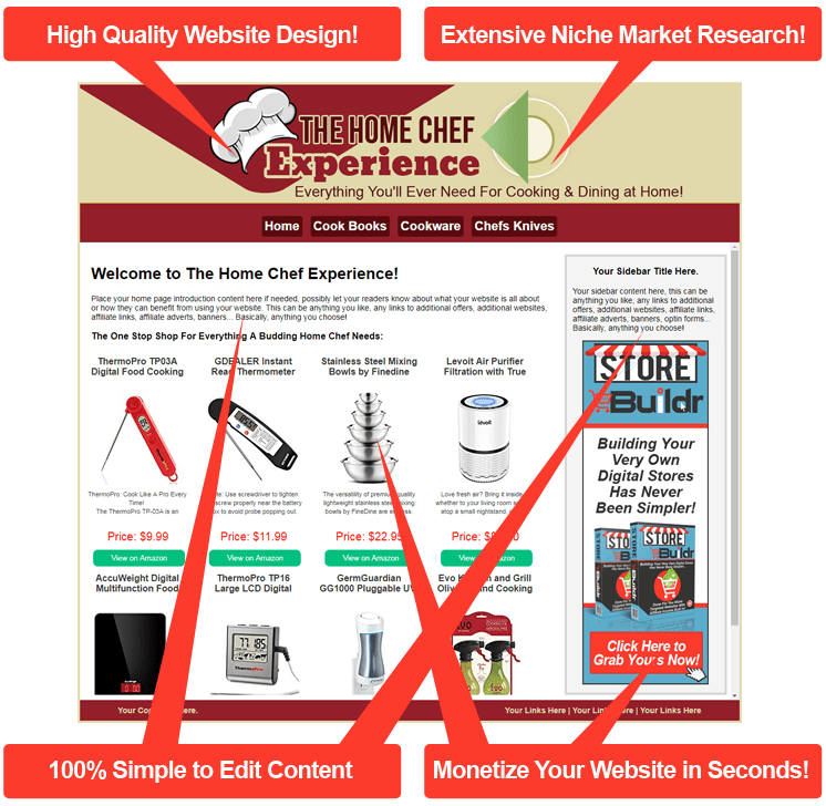 The Home Chef Experience — Store Buildr