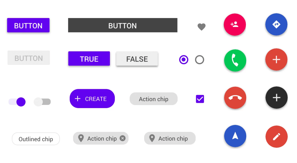 Buttons & Controls trong UI Design là gì ? w3seo
