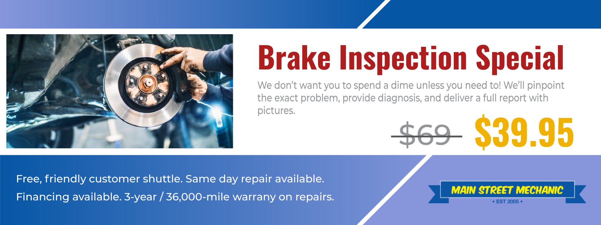 Brake Inspection Special