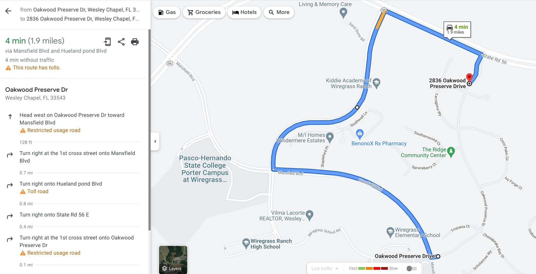The Ridge at Wiregrass Ranch HOA > The Ridge > Directions for Non
