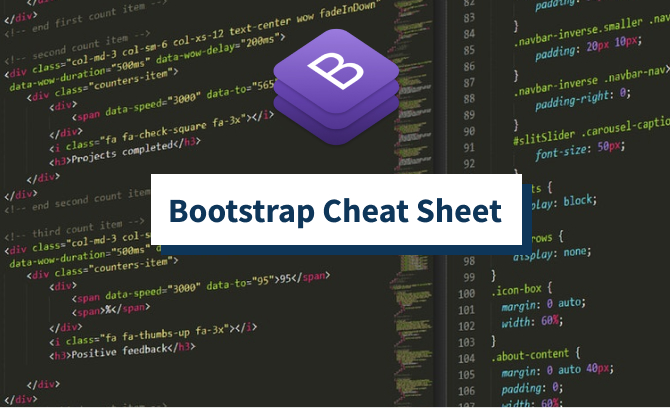 Complete Bootstrap Cheat Sheet (.PDF & .PNG Included)