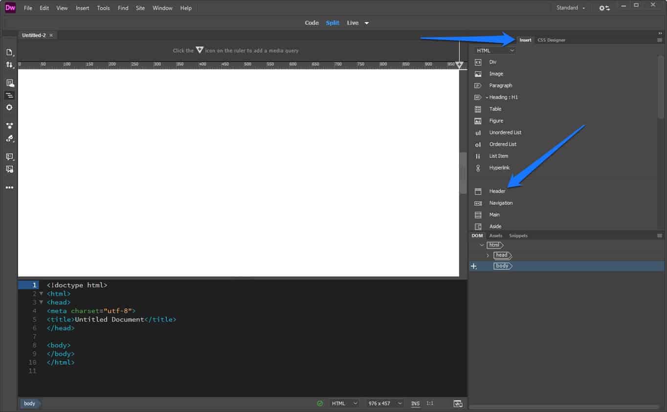 Dreamweaver Tutorial How to Build a Dreamweaver site