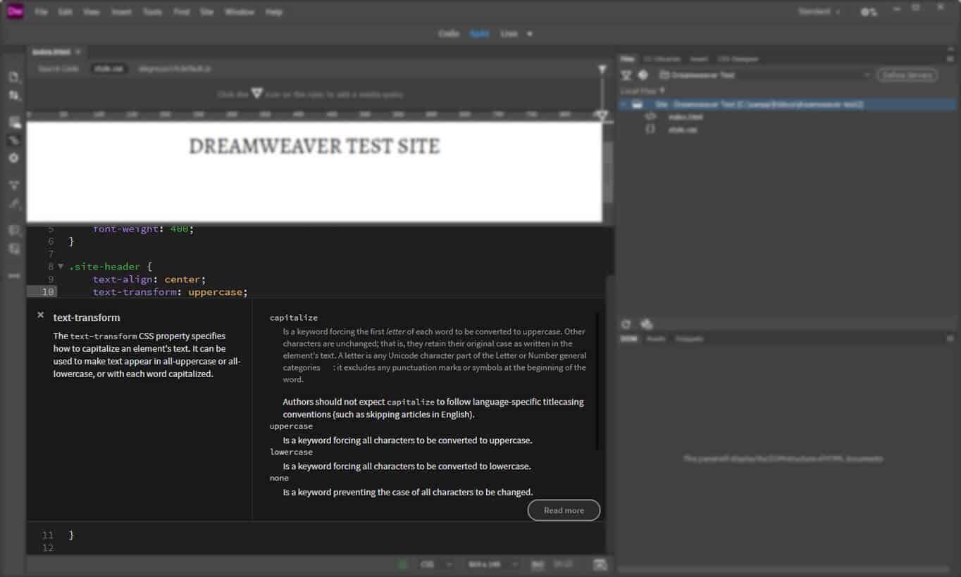 Dreamweaver Tutorial How to Build a Dreamweaver site