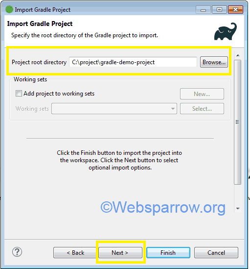 How to import Gradle project in Eclipse/STS sparrow