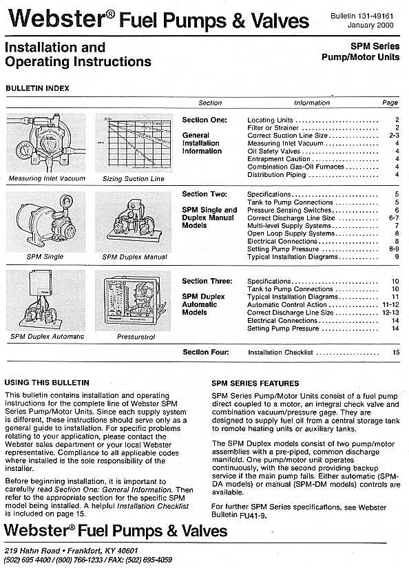 sterâ Fuel Pump & Valves Documentation