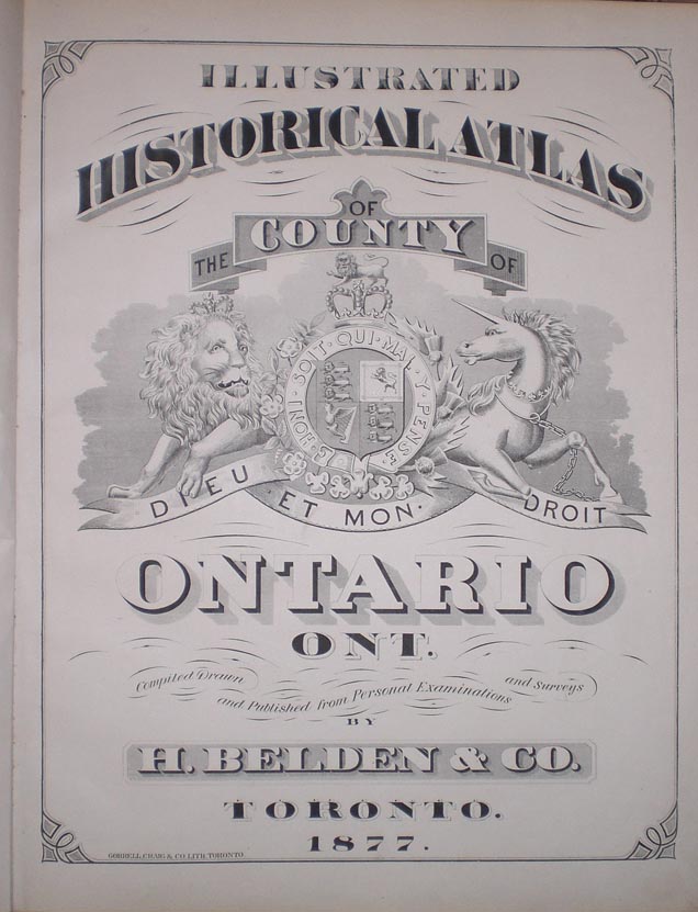 Illustrated Historical Atlas of the County of Ontario, Ont ster's