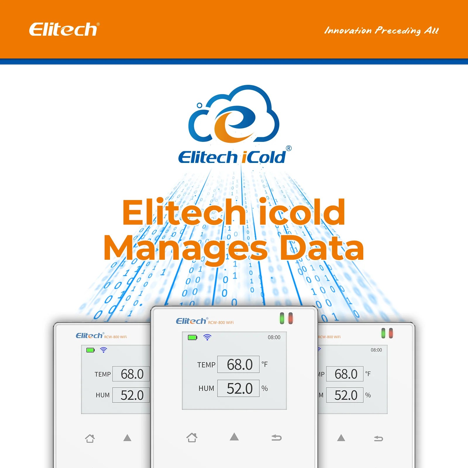 Elitech RCW800 WIFI Wireless Remote Temperature and Humidity Data