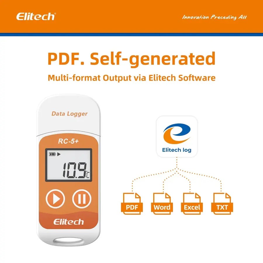Elitech RC 5 Plus Reusable USB Temperature Data Logger