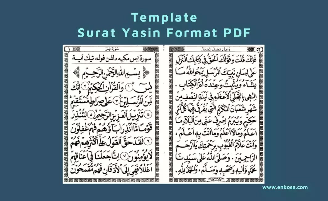 Download Template Surat Yasin Unduh File PDF Lengkap