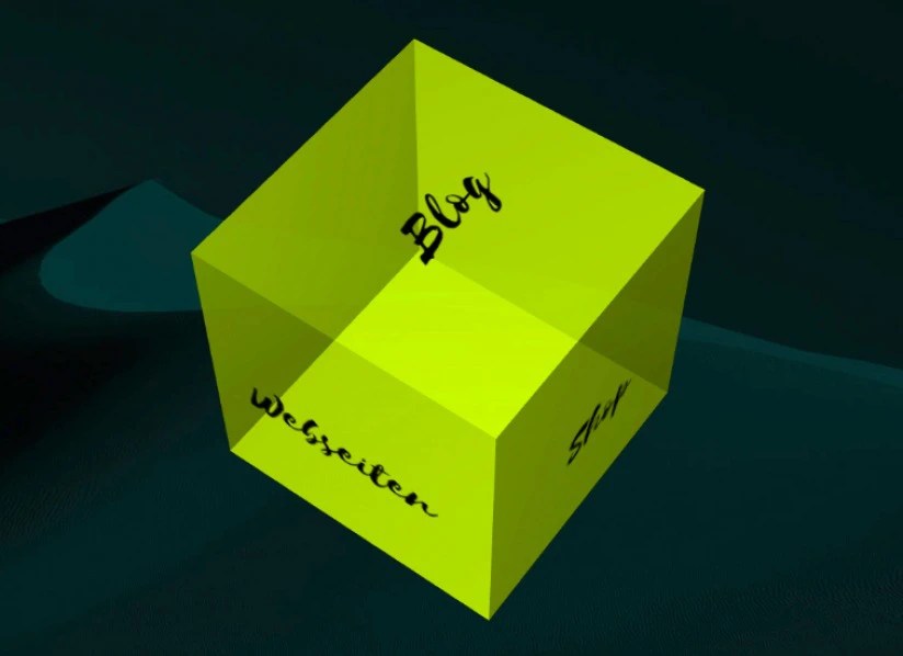 3D Navigation Cube mit three.js Webstylerei Esslingen