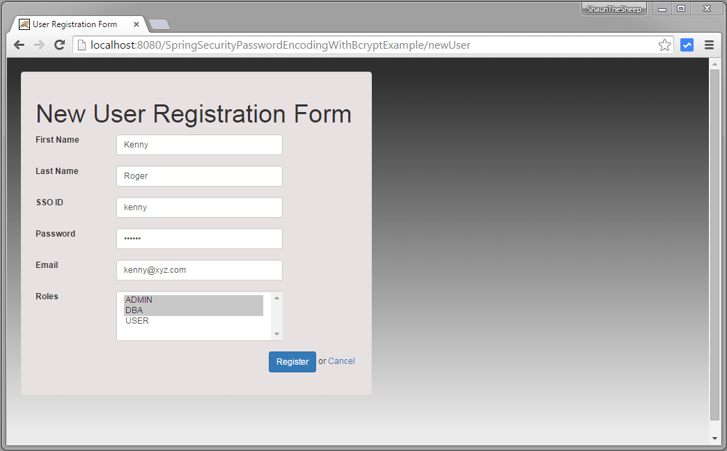 Spring Security 4 Hibernate Password Encoder Bcrypt Example Systique
