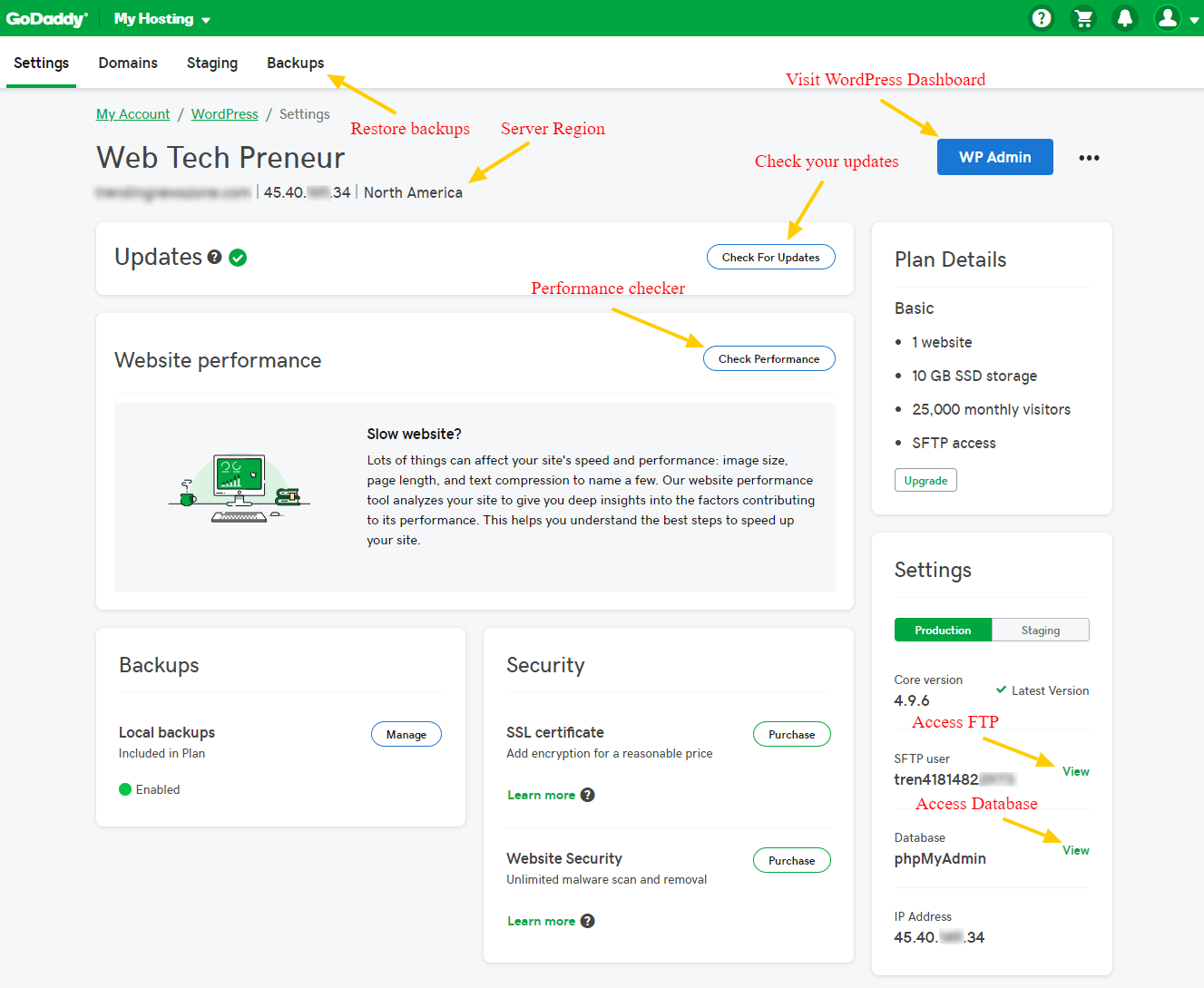 Hosting Package Godaddy