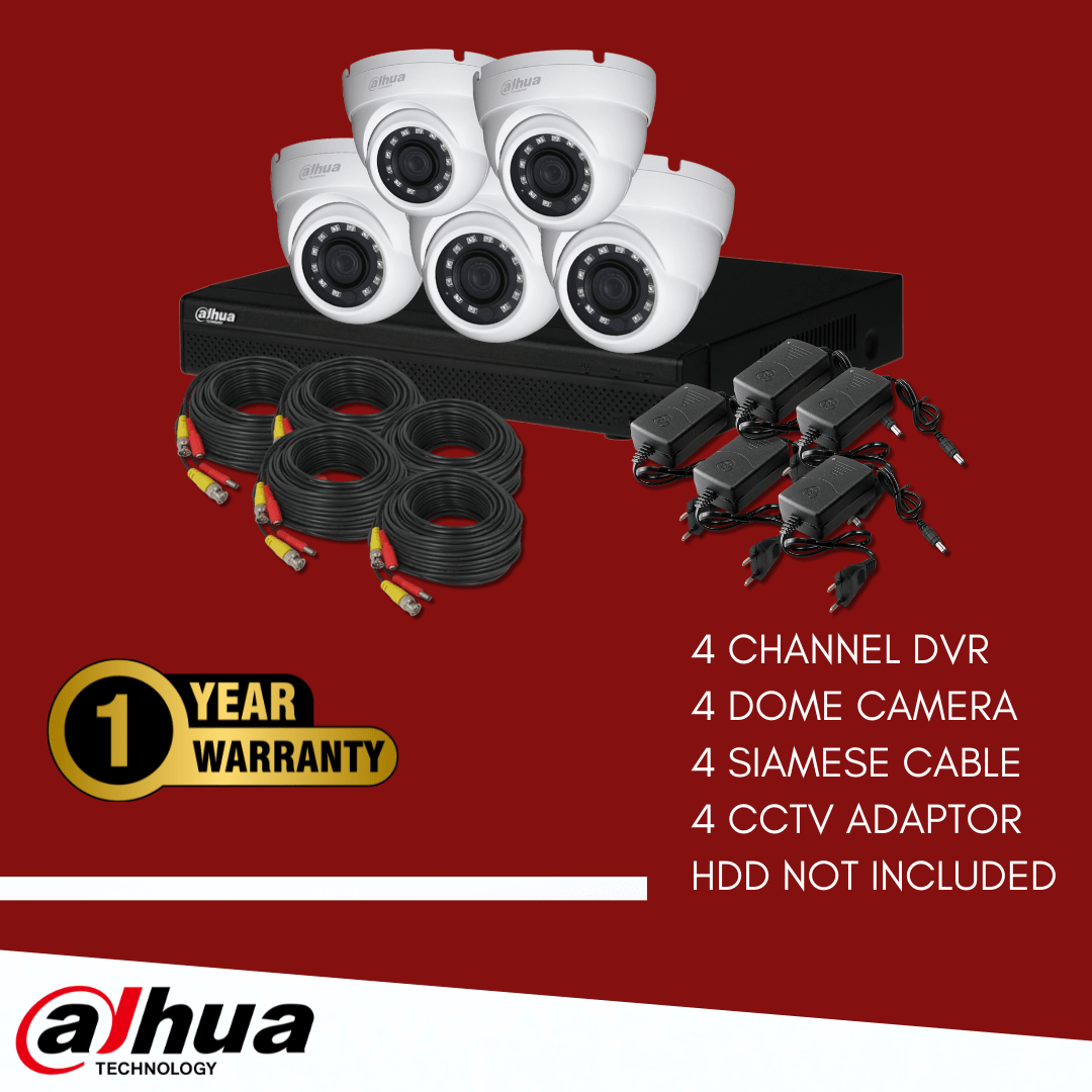 DAHUA 5 CCTV Camera Package