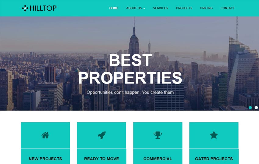 Real Estate Bootstrap Free HTML  Template Download Themez