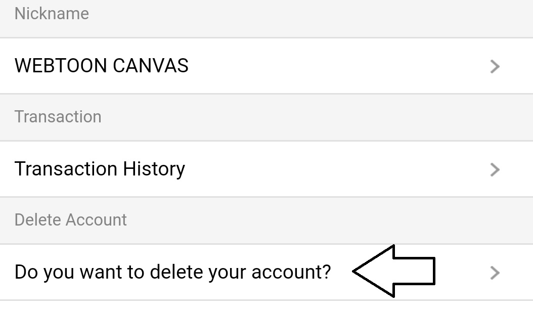 How do I delete my account? WEBTOON Support