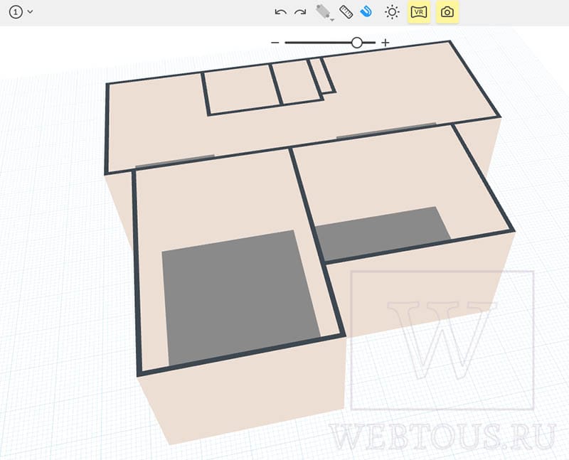 как нарисовать план комнаты с мебелью