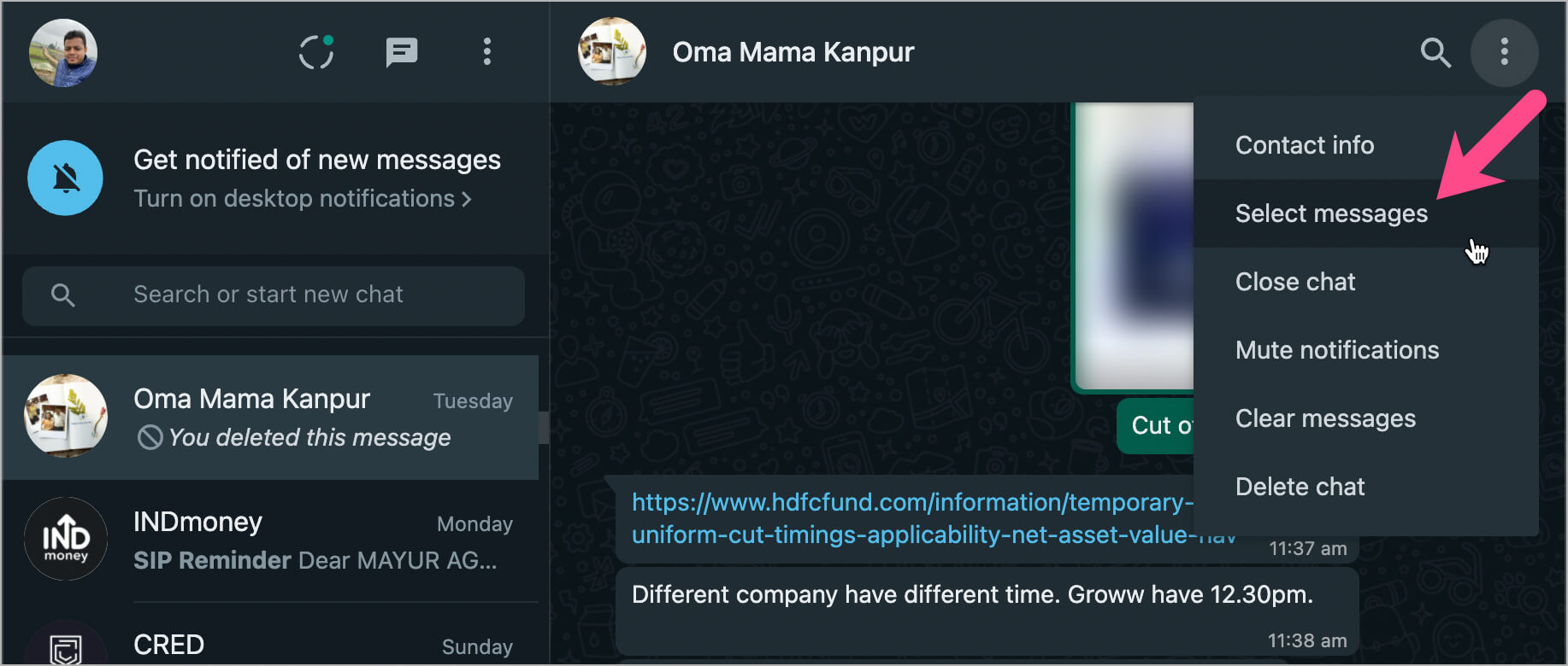 How to Select Multiple Messages and Photos in WhatsApp on iPhone