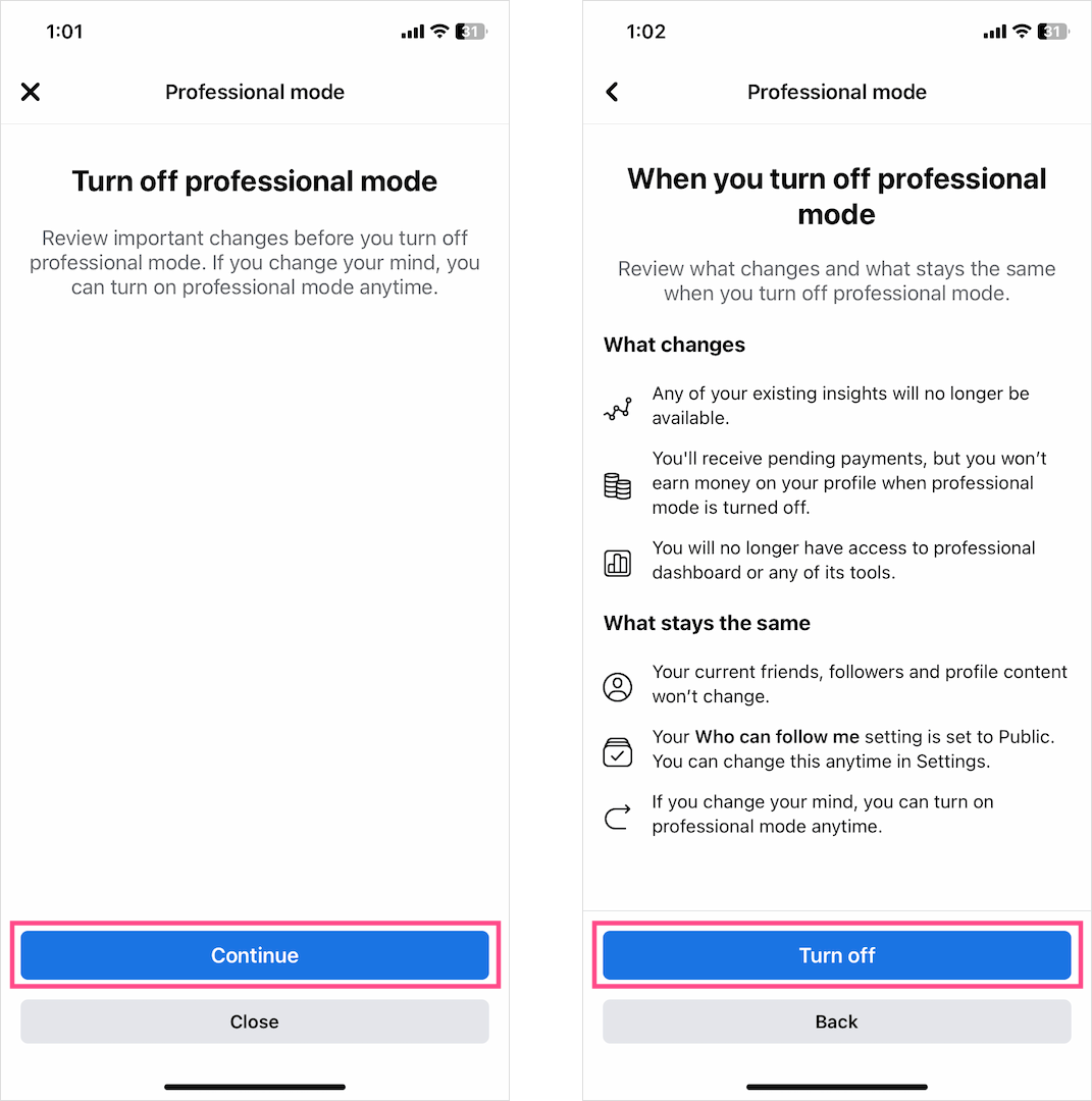 How to Turn Off Professional Mode on Facebook [2024]