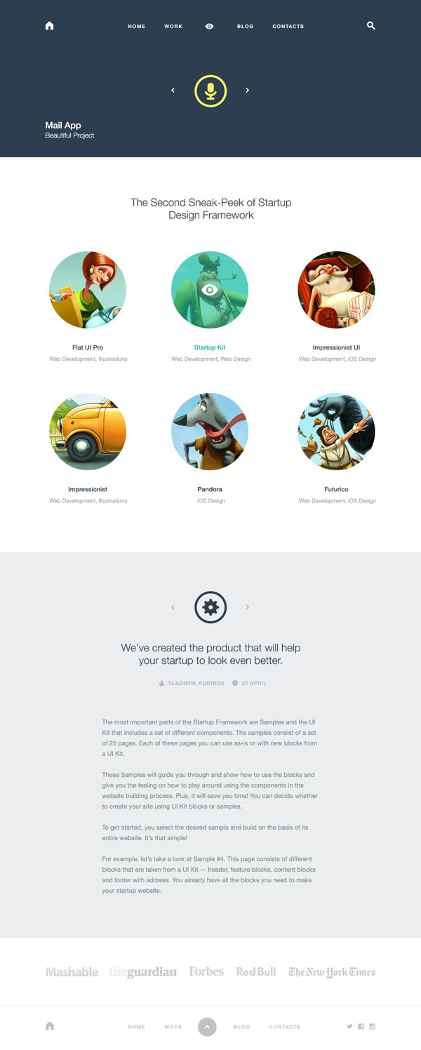 Minimalist Retail Website Template Download Free PSD and HTML