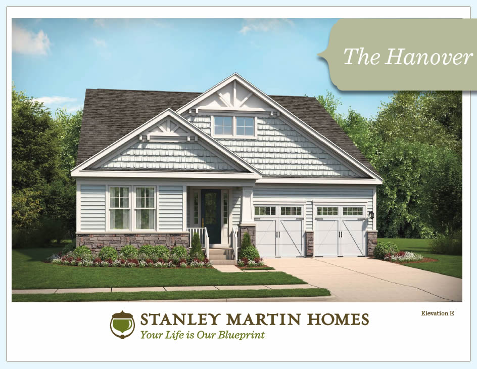 The Hanover Model WE BUILD ON YOUR LOT Stanley Martin Custom Homes
