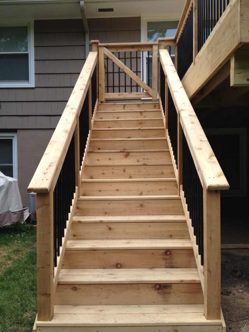 Cedar Deck & Patio Door Edina Twin Cities Basement Finishing