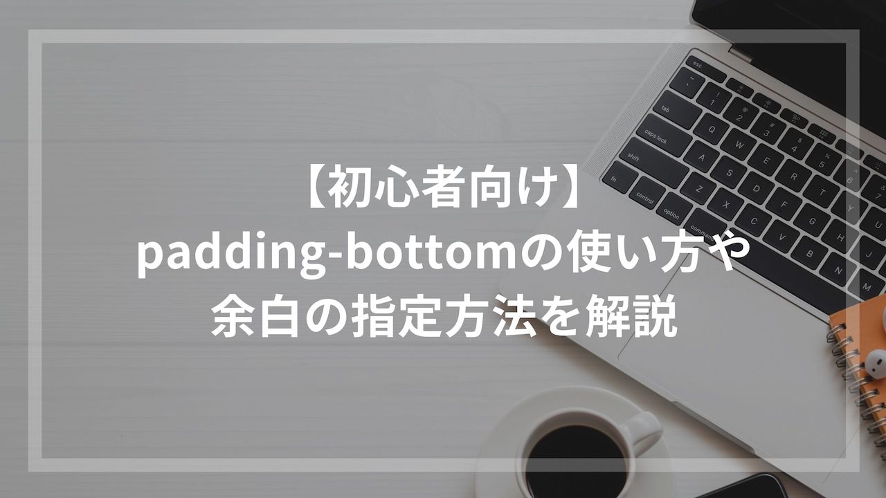 【初心者向け】paddingbottomの使い方や余白の指定方法を解説 ウェブカツBLOG
