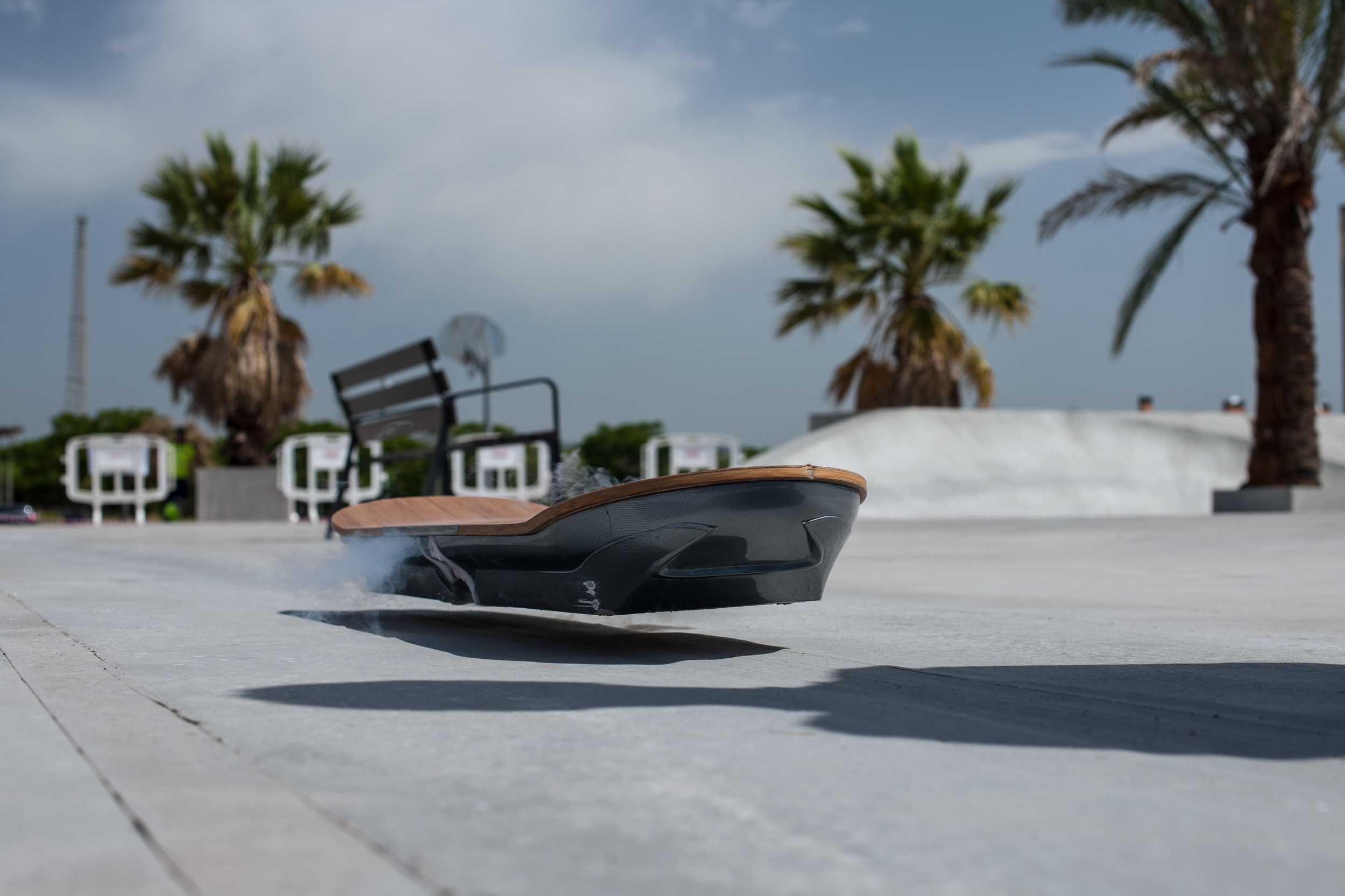 Back From the Future Working Hoverboard Surfs Water & Rails Urbanist
