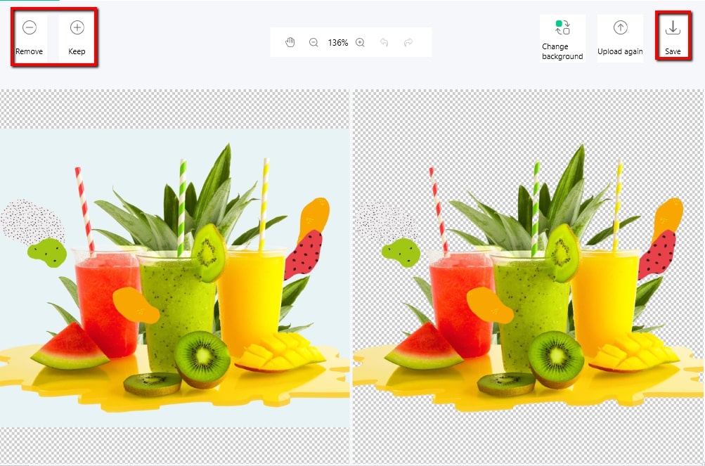 How to remove white background from image