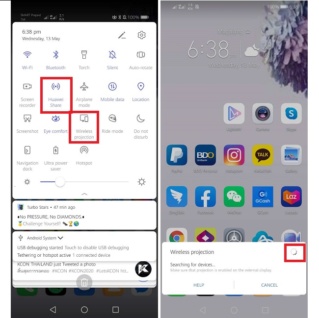 How to Mirror Huawei P40 to TV