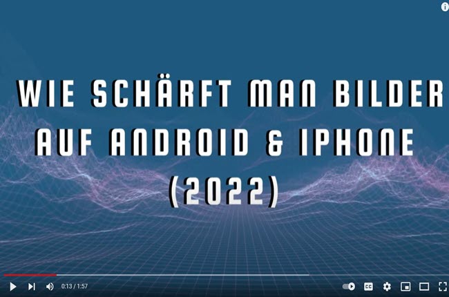Apps zum Schärfen von Bildern, die Beste für Android und iOS zu nutzen