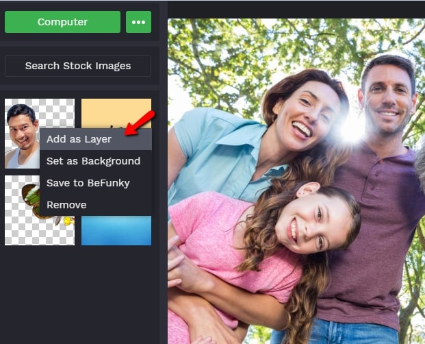 Cómo agregar una persona a una foto