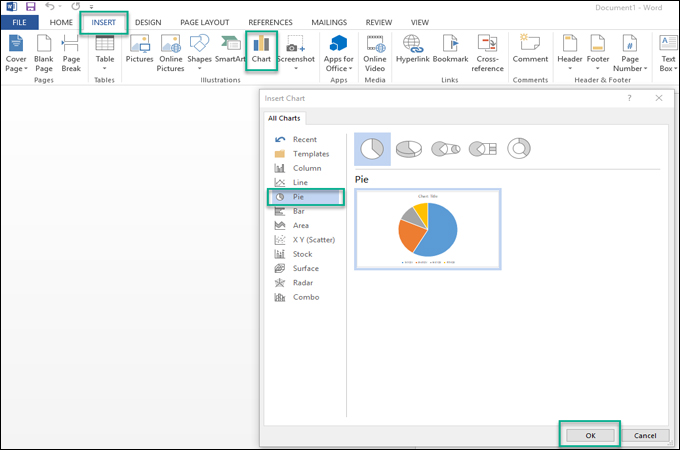 How to Make a Pie Chart in Excel, Word, and Online