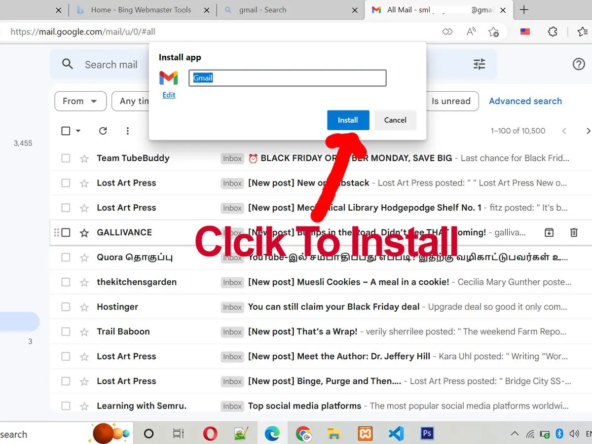 How to Install the Gmail Desktop App for Windows 11 Set Up