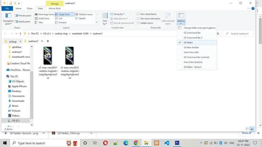 How to Add and Configure QT TabBar in Windows 11 Explorer Tabbed Browsing